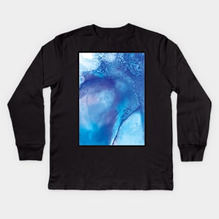 Abstract sea Kids Long Sleeve T-Shirt